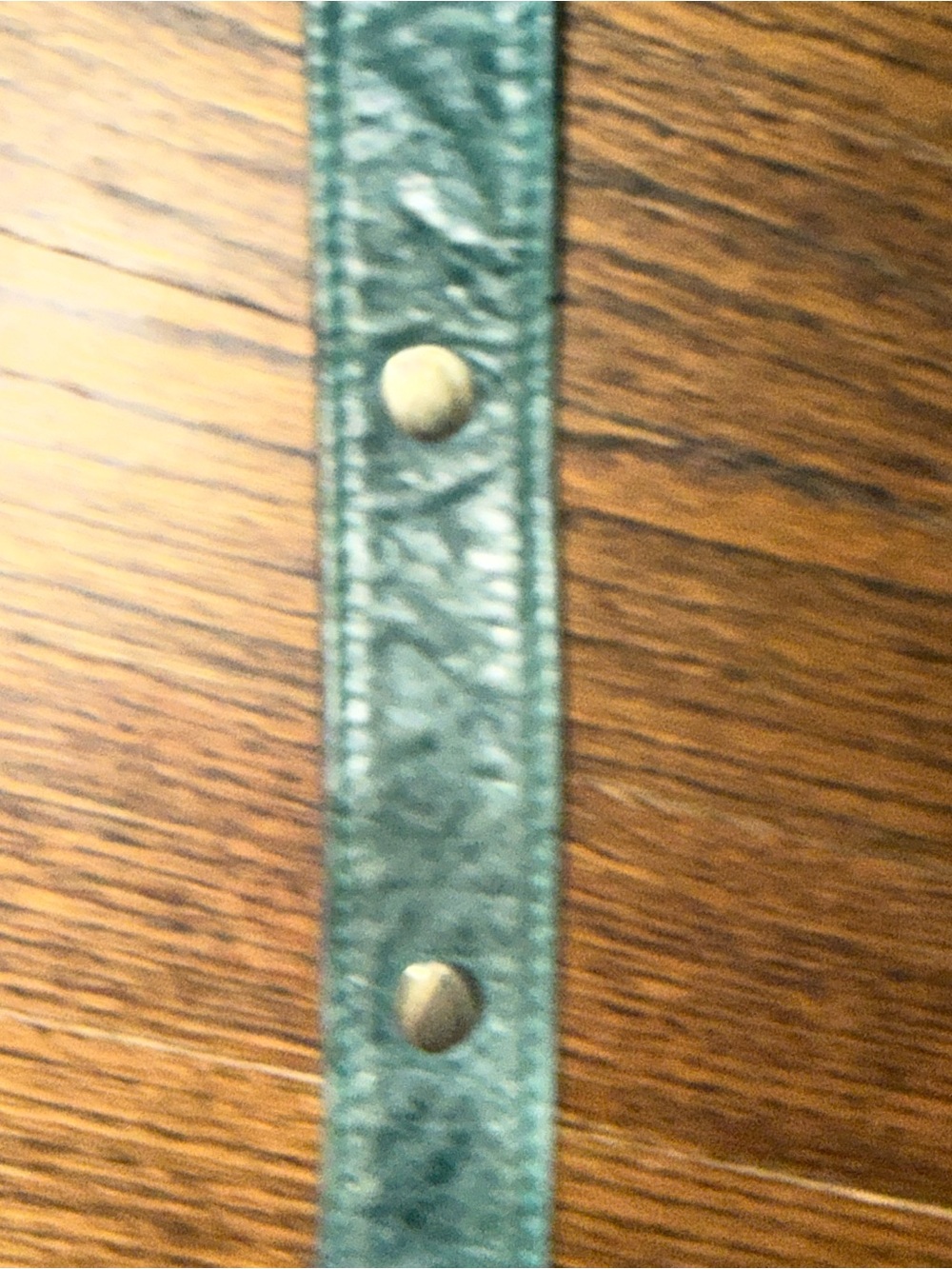 EUC The Sash Bag two tone reversible blue & green leather crossbody bag - Picture 5 of 12
